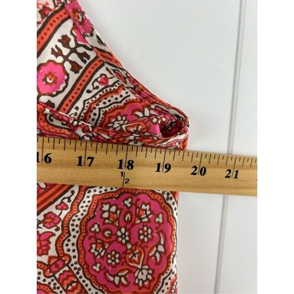 Free People Stevie Cowl Neck Satin‎ Tank Top Size Small Womens Floral Racerback - Picture 10 of 10